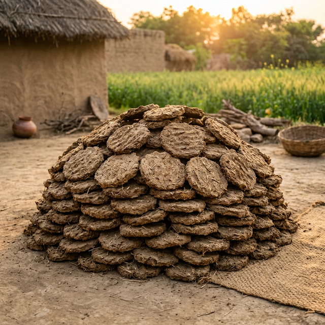 Cow Dung Cakes